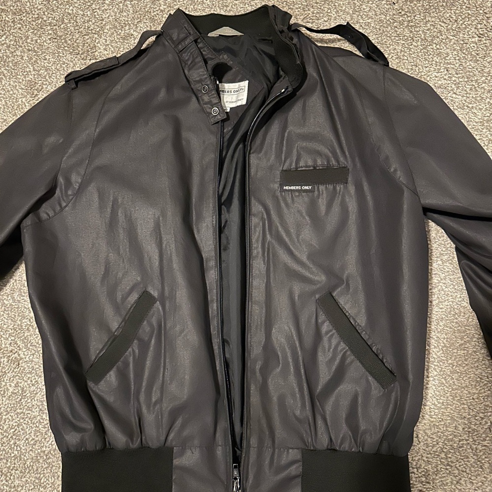 Men's Black Members Only Jacket